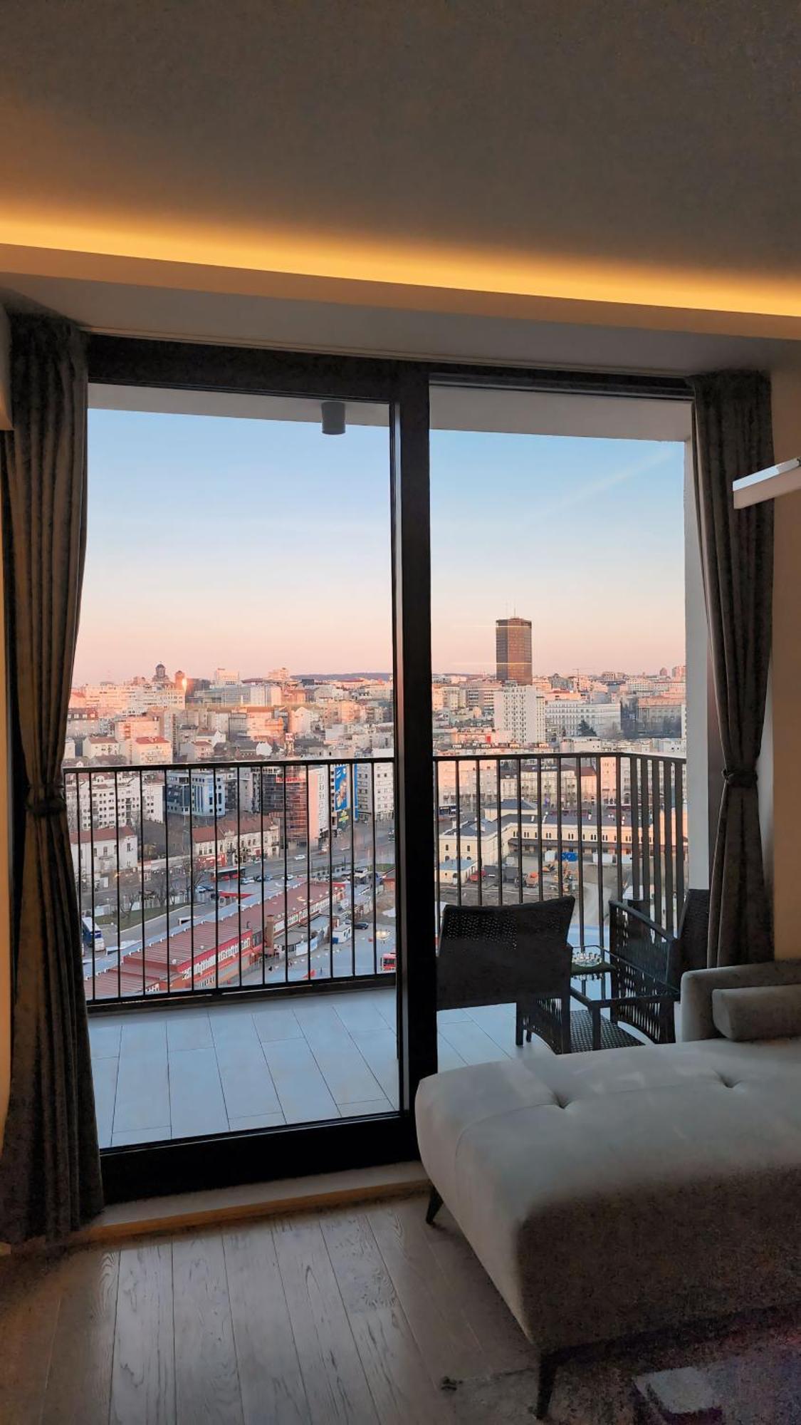 Apartament Belgrade Waterfront 16Th Fl Lux Apt. W/ City View Zewnętrze zdjęcie